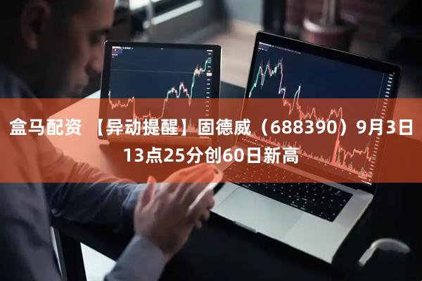 盒马配资 【异动提醒】固德威（688390）9月3日13点25分创60日新高